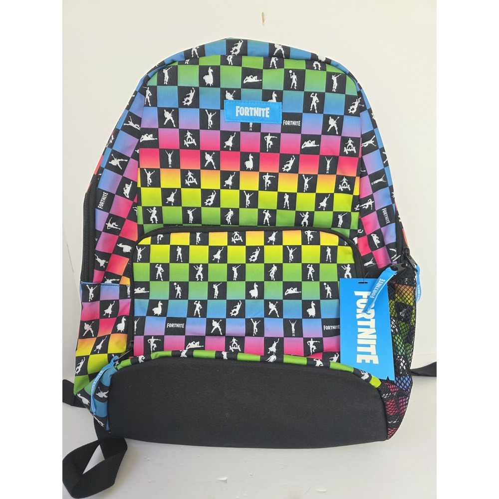 Fornite Bright Combo checker backpack bag NWT